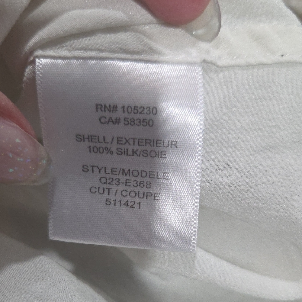 Equipment Cream Silk Blouse - Picture 4 of 6